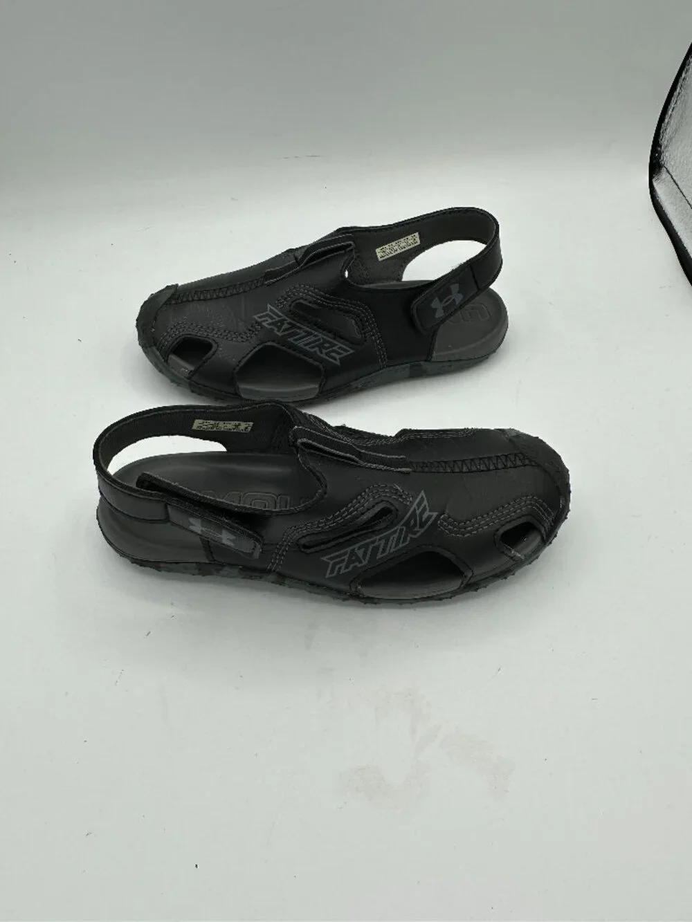 Under Armour Pre-School Fat Tire Defender Sandals Black Kids 13K